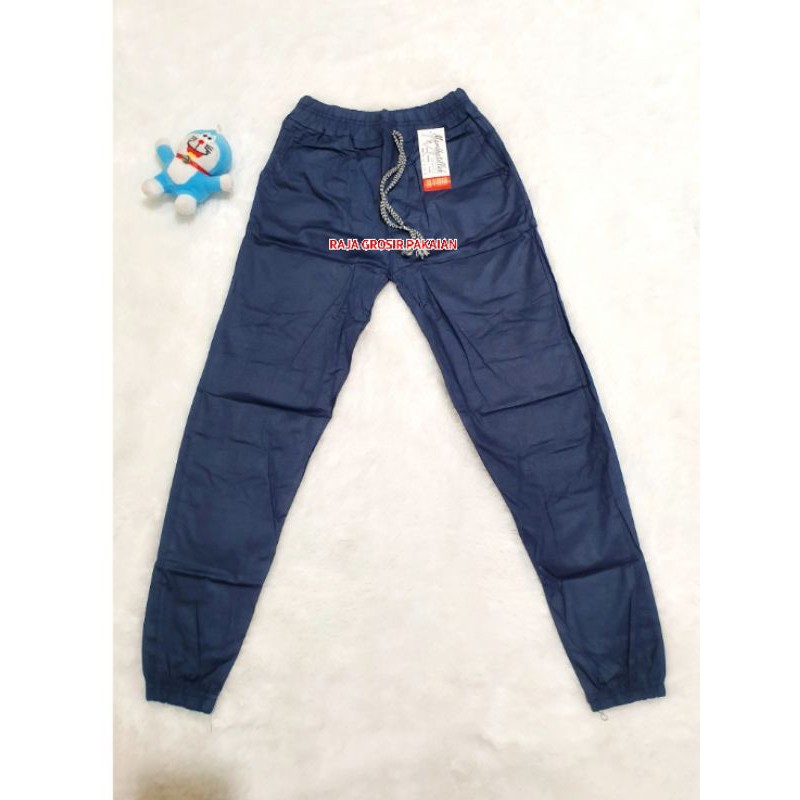 CELANA JOGGER PANTS ANAK DAN DEWASA BAHAN KATUN STRETCH PREMIUM BUAT CEWEK DAN COWOK