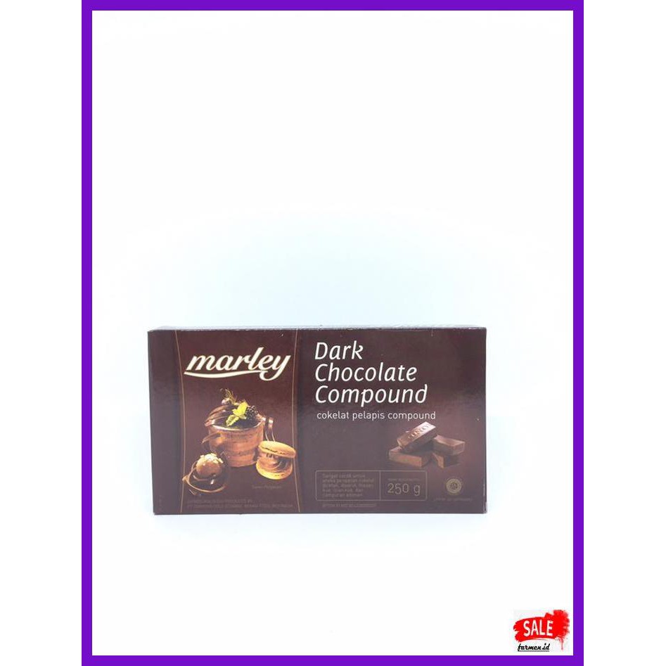 

SAKMACOKLAT- MARLEY DARK CHOCOLATE COMPOUND 250GR -MAKANAN-MINUMAN.