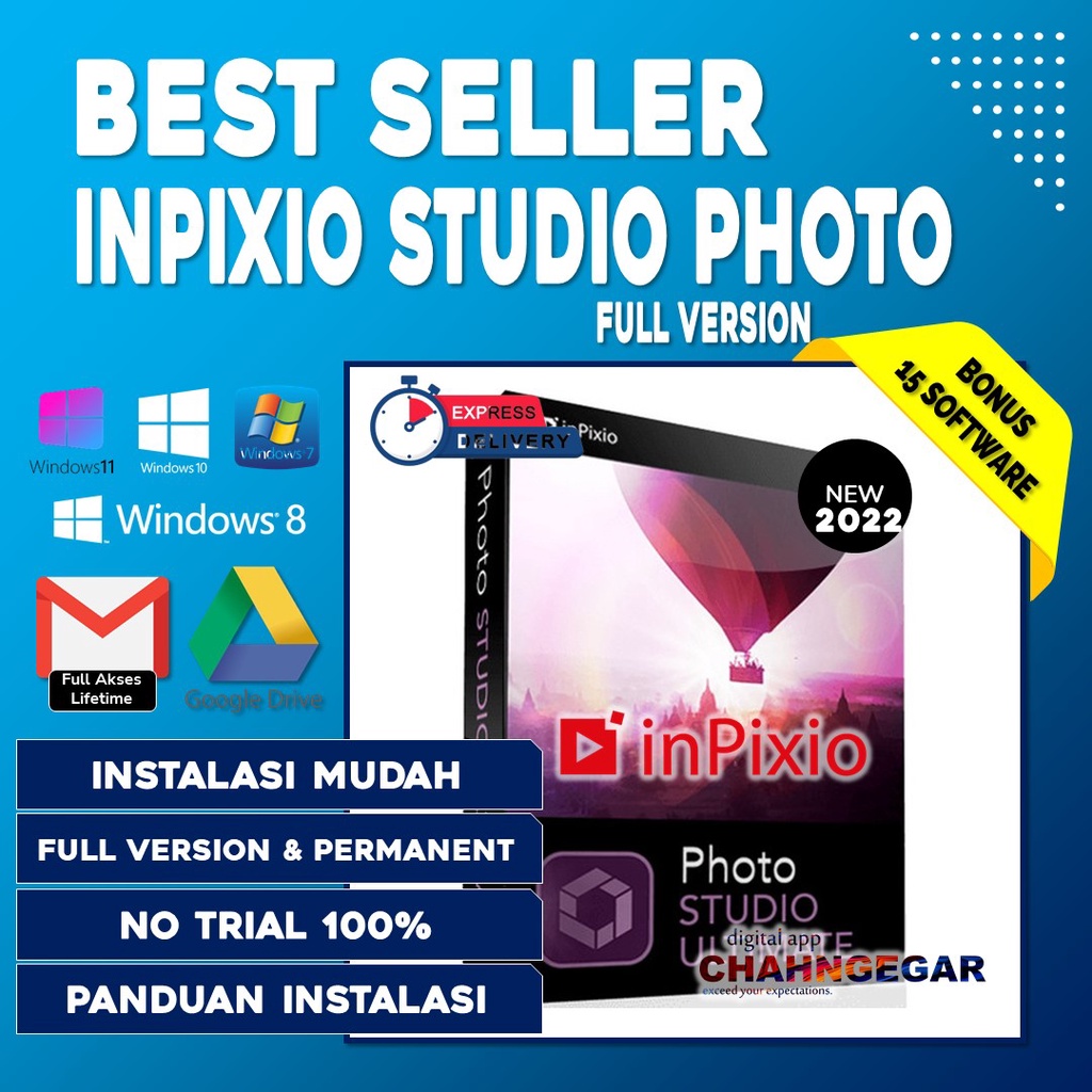 inPixio Photostudio Ultimate Pro 2022 | Software Editor Background Foto berbasis Ai Design Edit Gambar