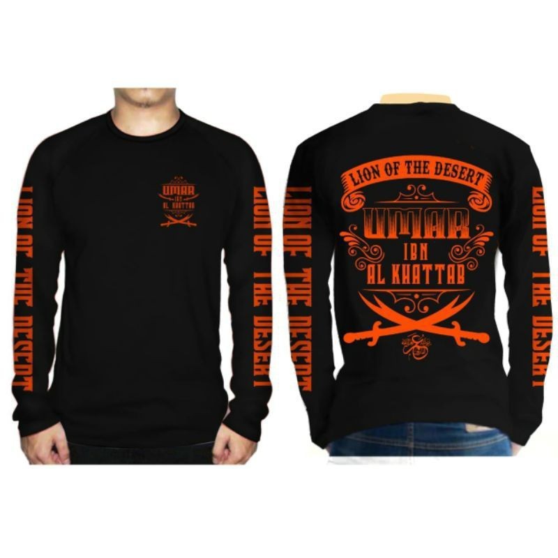 BAJU KAOS MUSLIM LENGAN PANJANG 17 - BAJU ISLAM - BAJU PALESTINE - BAJU TAUHID - BAJU HIJRAH