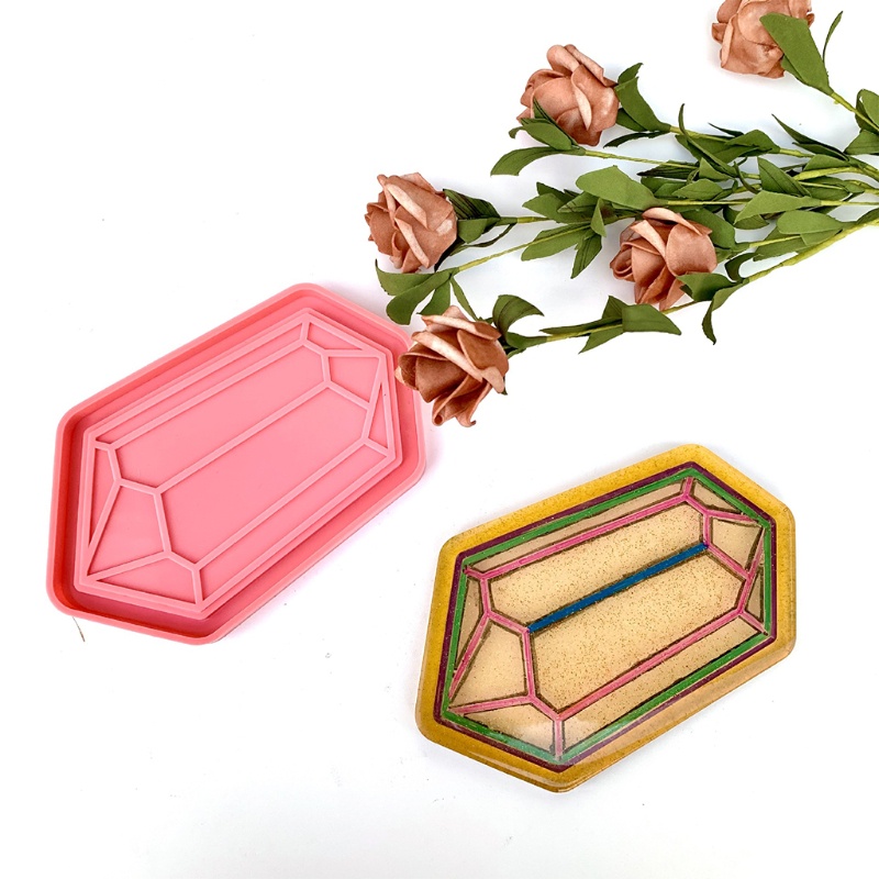 SIY  Serving Tray Epoxy Resin Mold Fruit Snack Plate Silicone Mould DIY Crafts Jewelry Holder Home Decortaion Casting Tools