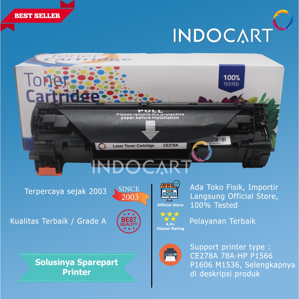 Toner Cartridge Compatible CE278A 78A-Printer LaserJet HP P1566 P1606