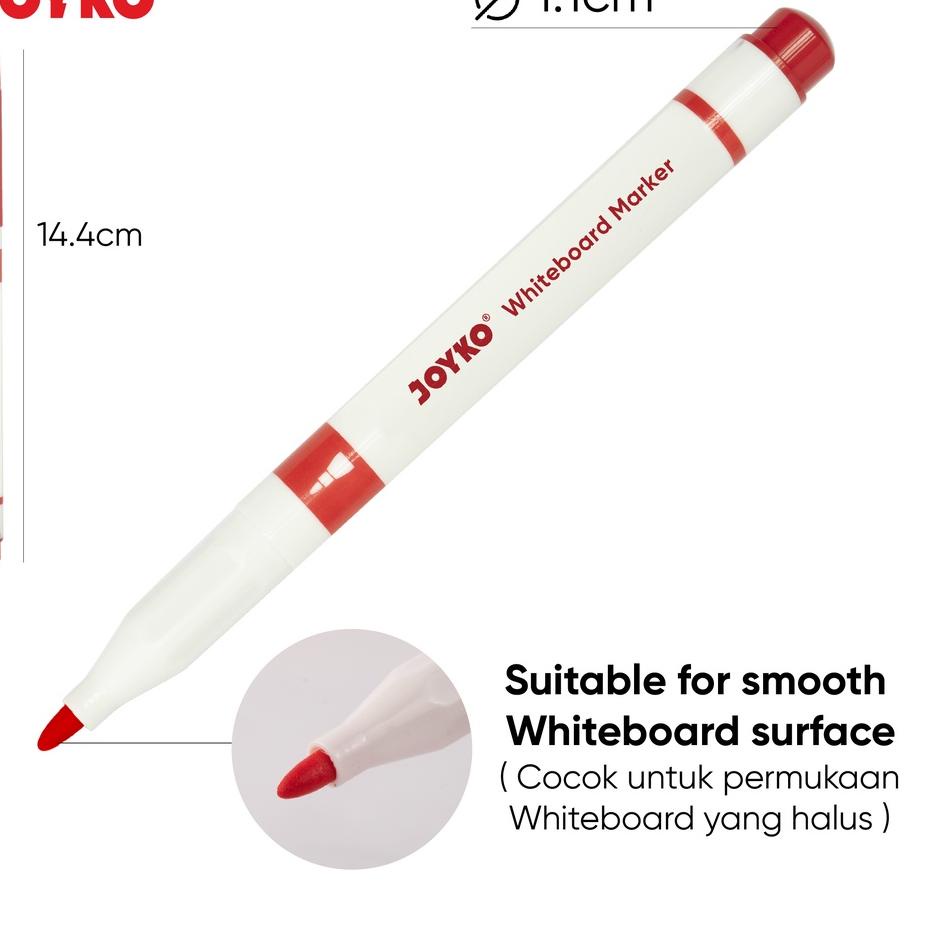 

Free Garansi Spidol Warna Papan Tulis Color Whiteboard Marker Joyko WMC-63 12 Warna