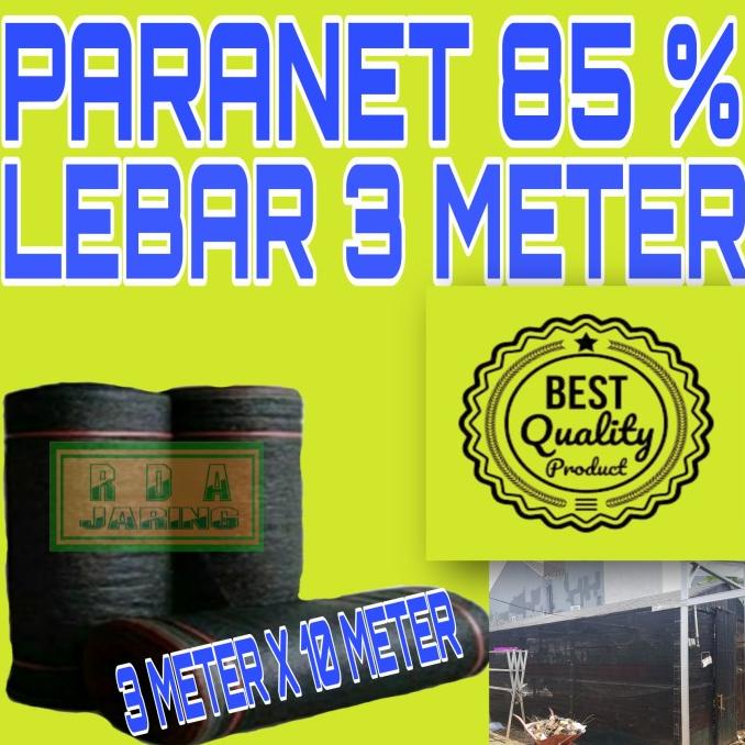 paranet 85% lebar 3 meter ( panjang 10 meter )