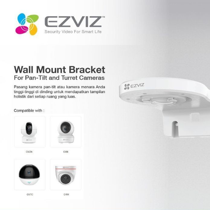 Ezviz Wall Mount Bracket Dudukan Dinding untuk CCTV Ezviz C6N C6CN C6TC TY1 Original Set