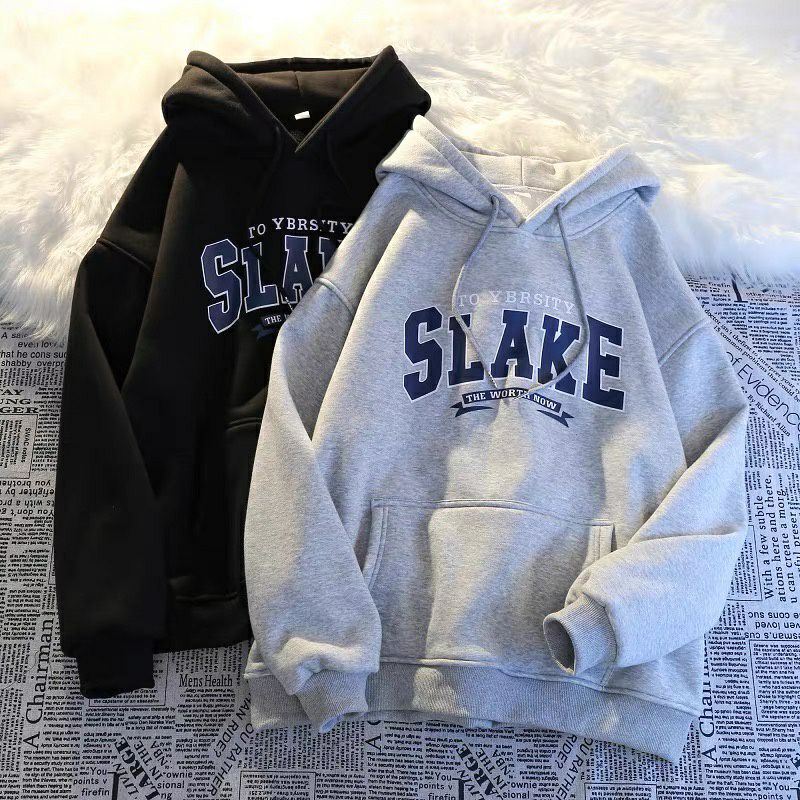 Hoodie Jumper Jumbo SLAKE (S - 6XL) Jaket Bigsize Korean Harajuku Style Unisex Oversize The Worth Now Hip Hop Street Style 5XL 4XL XXL XXXL