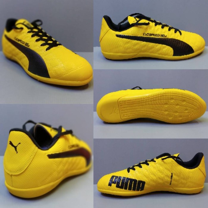 sepatu futsal puma original 100% lgi cuci gudang ni - Kuning, 43