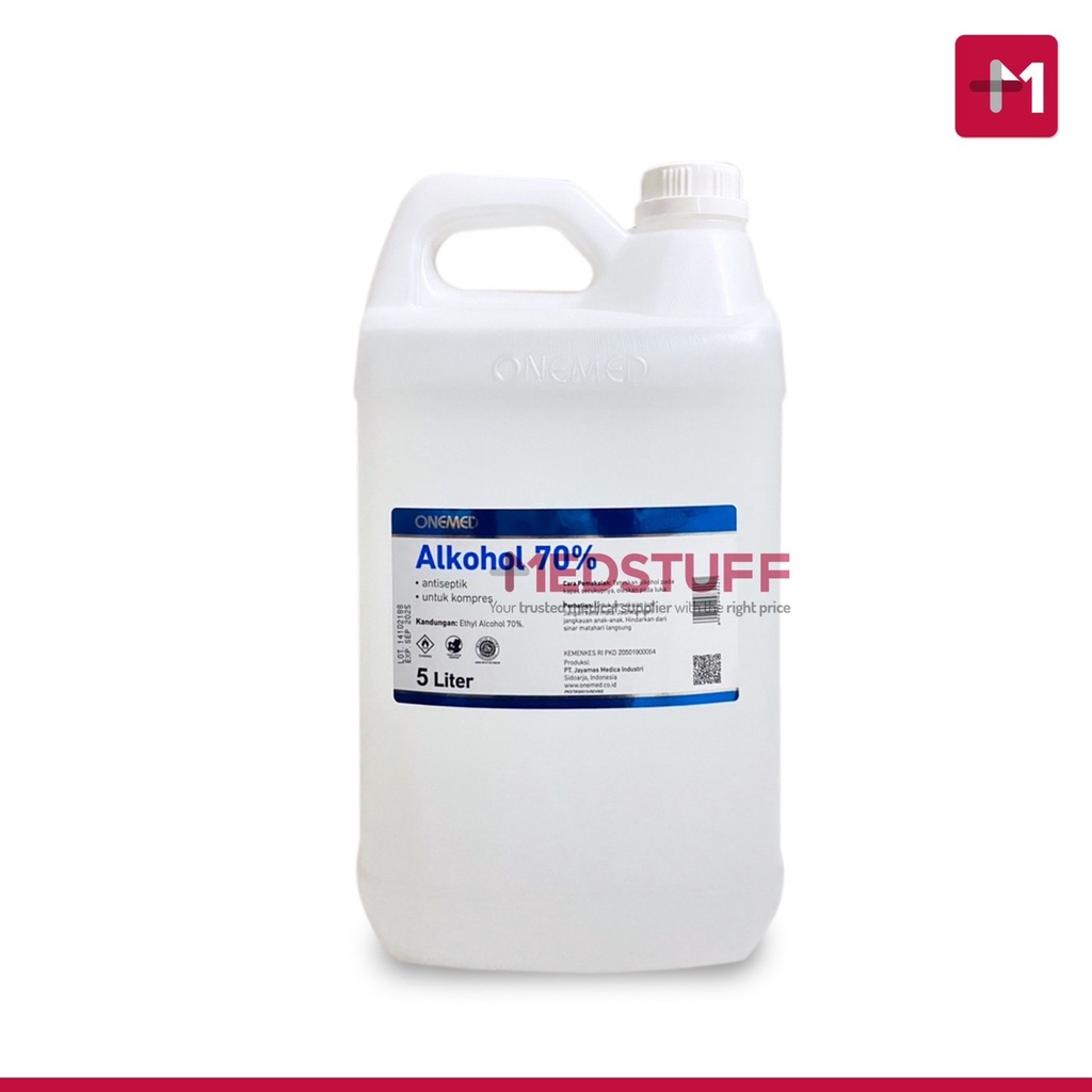 Alkohol 70% 5Liter Onemed Alkohol Onemed 70% 5L Alkohol Onemed 5Liter Alkohol 5L