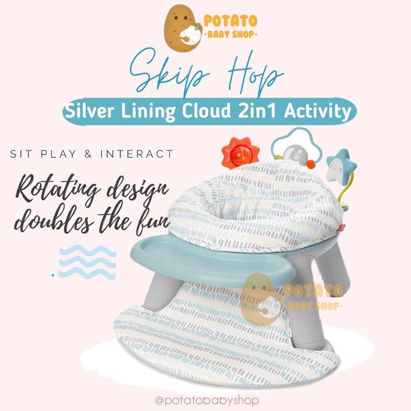 Skip Hop - Silver Lining Cloud 2in1 Activity Cloud / Kursi Bayi Skiphop