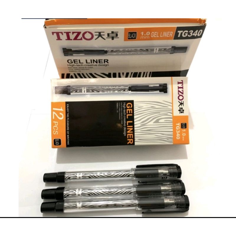 

Pulpen/Ballpen Tizo 340 1.0 Hitam Biru per PCS