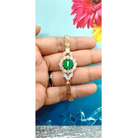 Gelang tangan wanita lapis emas // gelang permata diamond // perhiasan pengganti emas // gelang