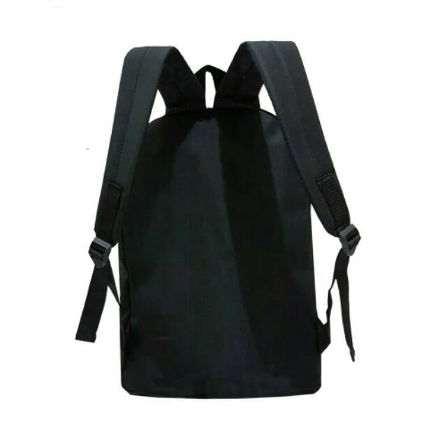 Tas ransel pria dan wanita polos tas distro pria tas fashion pria - Black