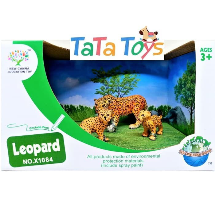 Mainan Action Figure Leopard / Macan Tutul - New Canna (X1084)