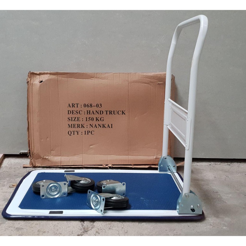 PROMO TROLLEY 150 kg hand truck handtruck troli dorongan lipat barang