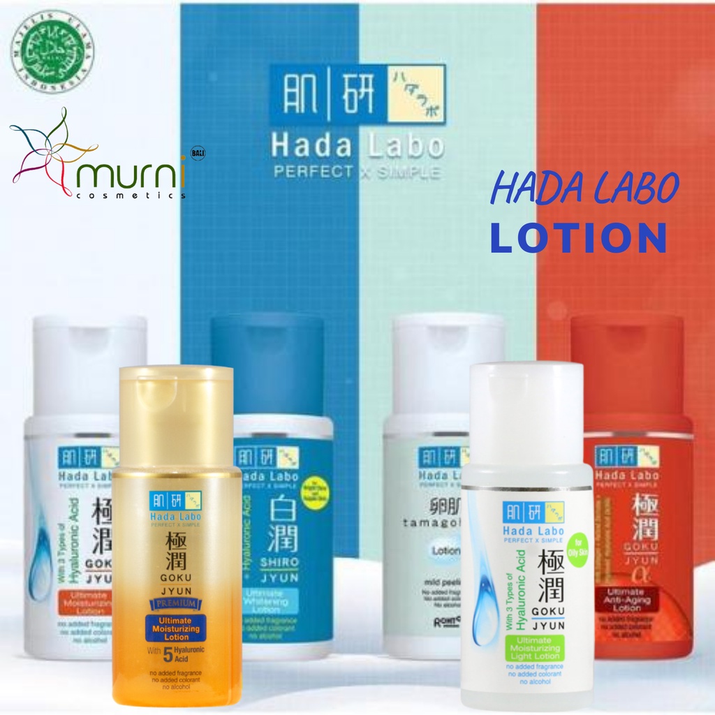 HADA LABO LOTION SERIES 100ML | GOKUJYUN LIGHT / MOIST LOTION | TAMAGOHADA | PREMIUM | SHIROJYUN