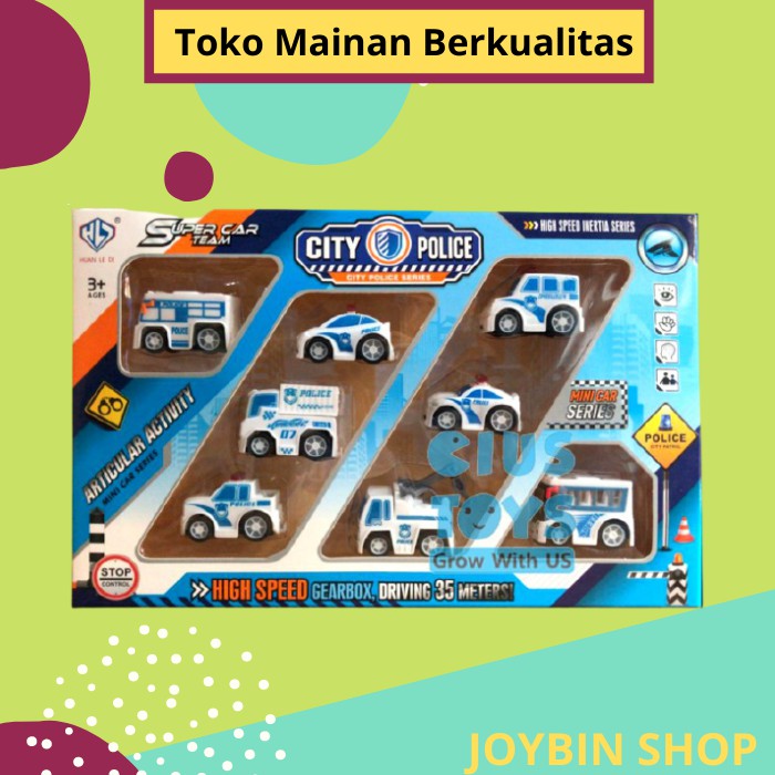 (Bisa COD) JS59 Mainan Satu Set Mobil Mobilan Anak Isi Banyak