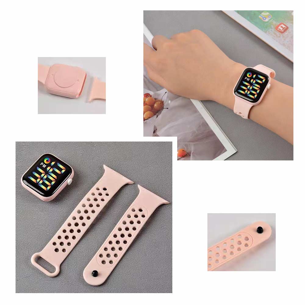 LED Watch Water Resistant - Jam Tangan Digital Pria &amp; Wanita Strap Rubber LED_8050 ( Group )