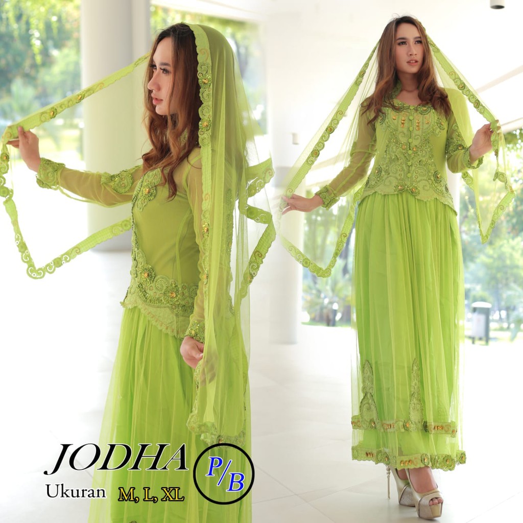 Kebaya Modern Payet / Dress Payet Jodha Hijau Dan Lainnya