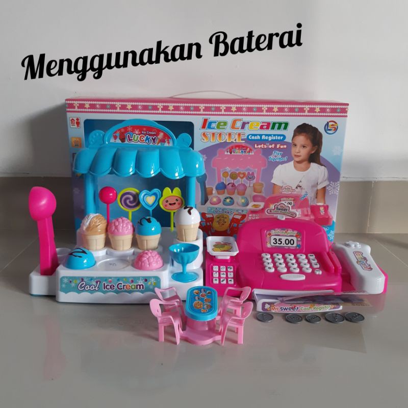 Mainan Cash Register &amp; Ice Cream Store - Kasir Kasiran Anak Edukatif