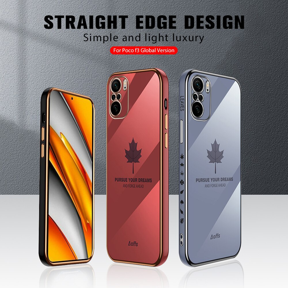 Soft Case Silikon Motif Daun Maple Untuk Xiaomi Mi 11 Lite Mi 11T Pro Mi 9T Redmi Note 8 Pro Note 7 Poco M3 Pro