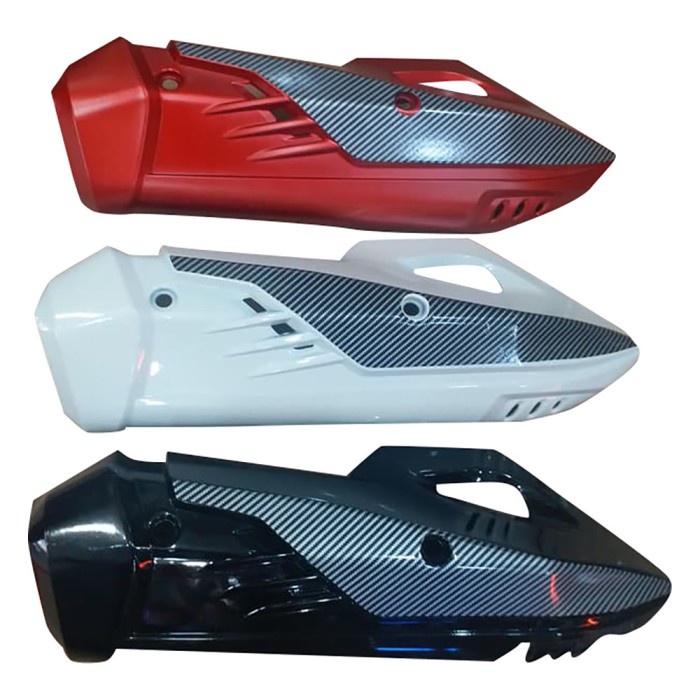 cover knalpot transformer honda 150 pcx new - merah dop