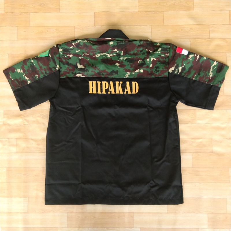 BAJU / KEMEJA HIPAKAD SIZE M-4XL LENGAN PENDEK BAHAN DRILL KOMBINASI