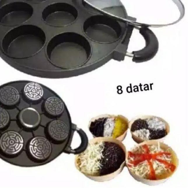 ۝ CETAKAN TEFLON 7 & 8 LUBANG DATAR MARTABAK MINI APEM ♖