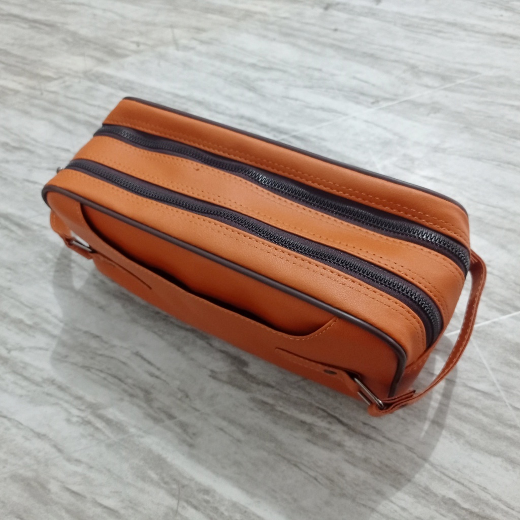 BSS - Tas Handbag Pouch Clutch Pria Wanita Kulit PU Multifungsi