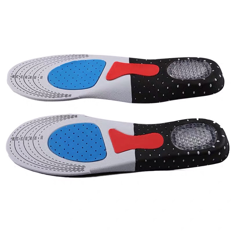 LUCKYMALL Shoe Pad Silicone Alas Kaki Sepatu Gel Insole Empuk Sepatu Sneaker Anti Bau Dalam Shock Absorb Orthotic