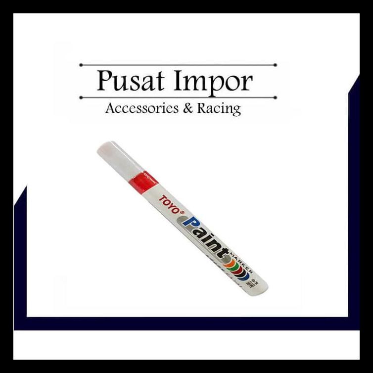 

SPIDOL BAN TOYO MERAH - PAINT MARKER TOYO KUALITAS TERBAIK BERKUALITAS