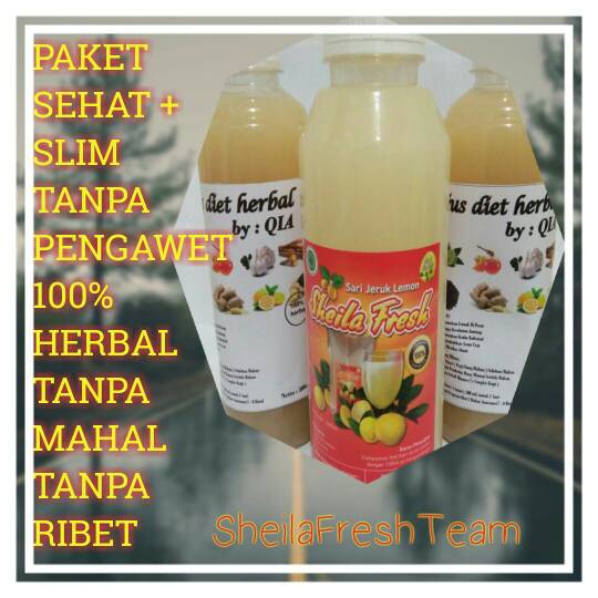 

Sari Lemon Sheila dan Jus Diet Qia Minuman Keshatan/Pelangsing