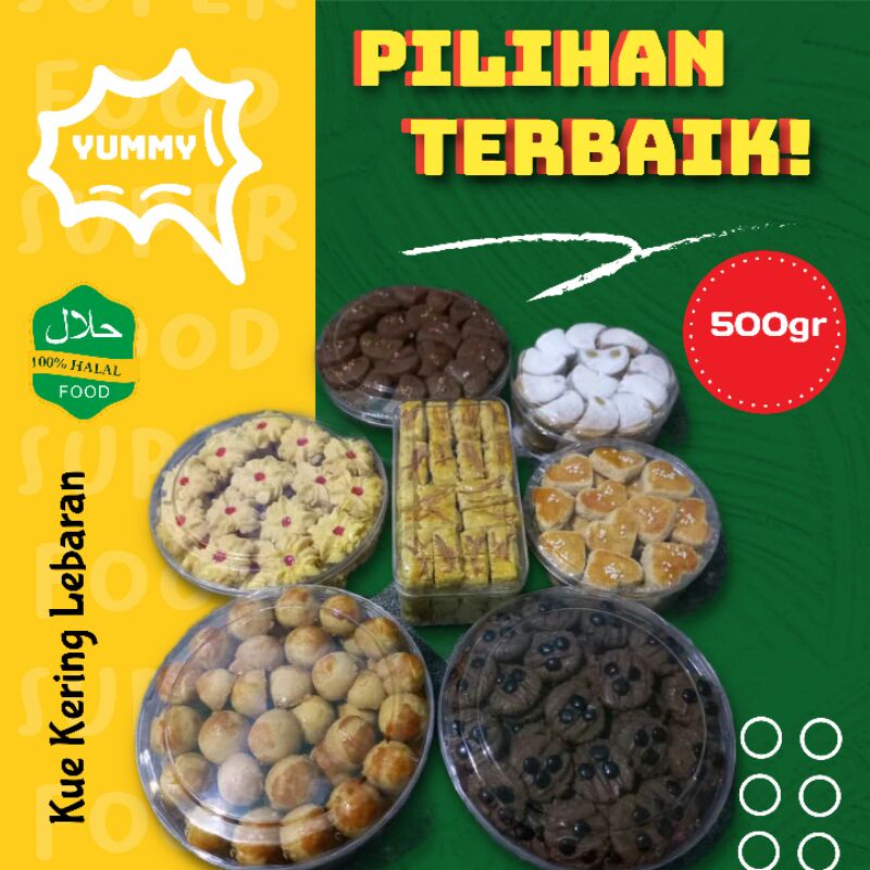 

Kue Kering Lebaran 500g NASTAR KASTANGEL KUEKACANG PUTRISALJU CHOCO CHIPS COKLAT KACANG Paket Lebaran snack kue Ramadhan enak murah HALAL