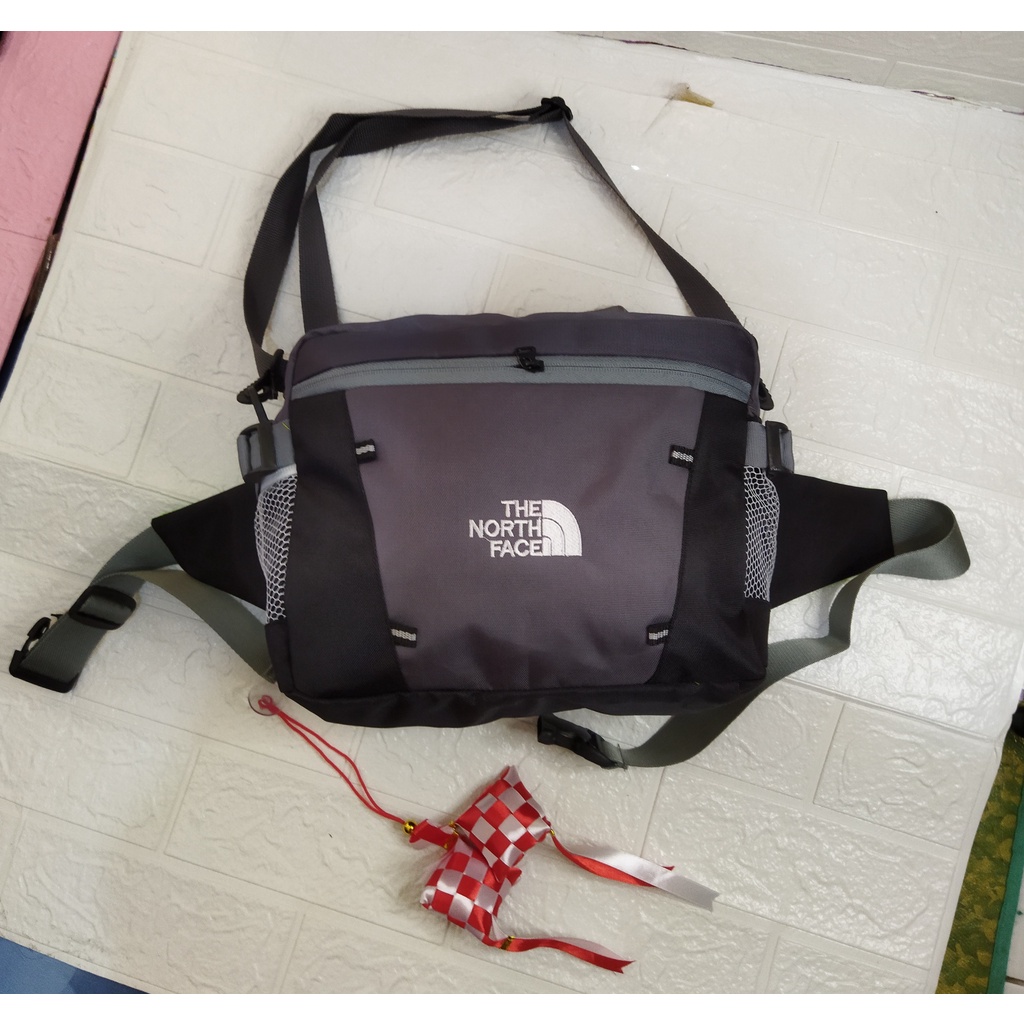 Tas Selempang 2 Mode Kapasitas Besar / Tas Outdoor Selempang Waistbag TNF