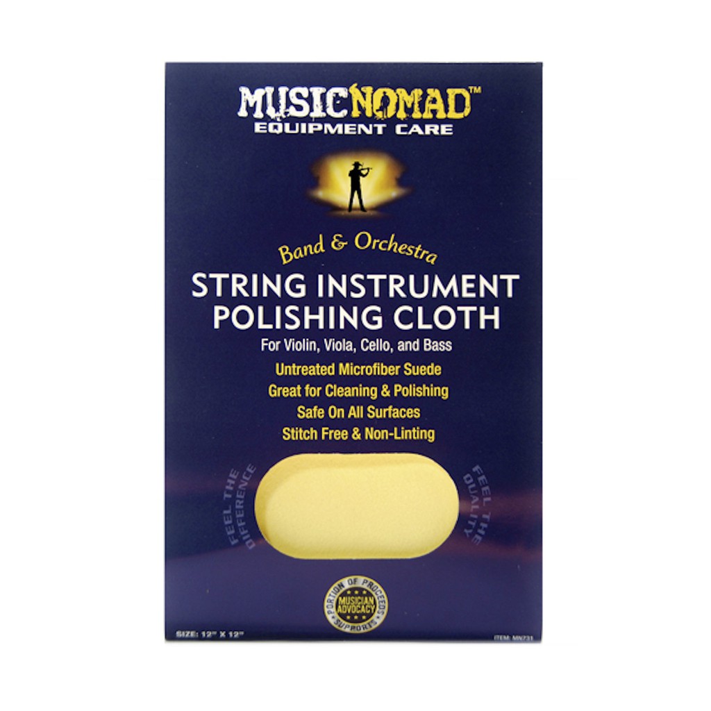 MUSIC NOMAD String Instrument Microfiber Polishing Cloth for Violin