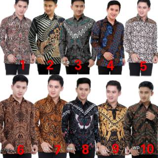 Kemeja Batik Songket Mutiara Rintik Panjang Murah Black