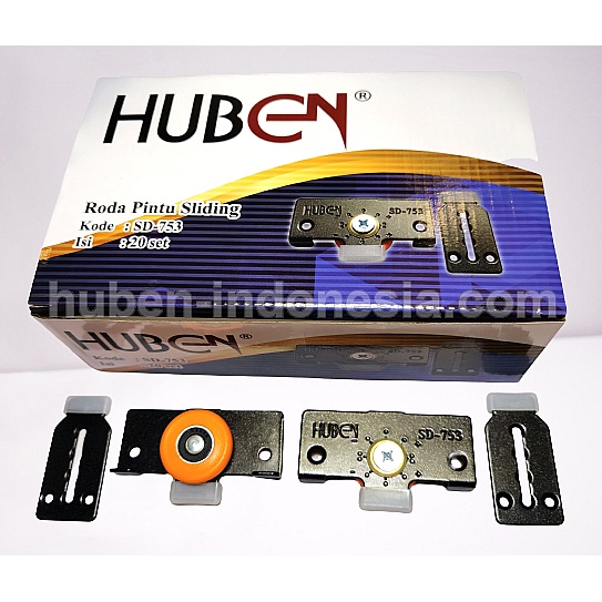 Huben SD-753 ORANYE Adjuster Sliding Door (Roda Pintu Geser) ORANGE