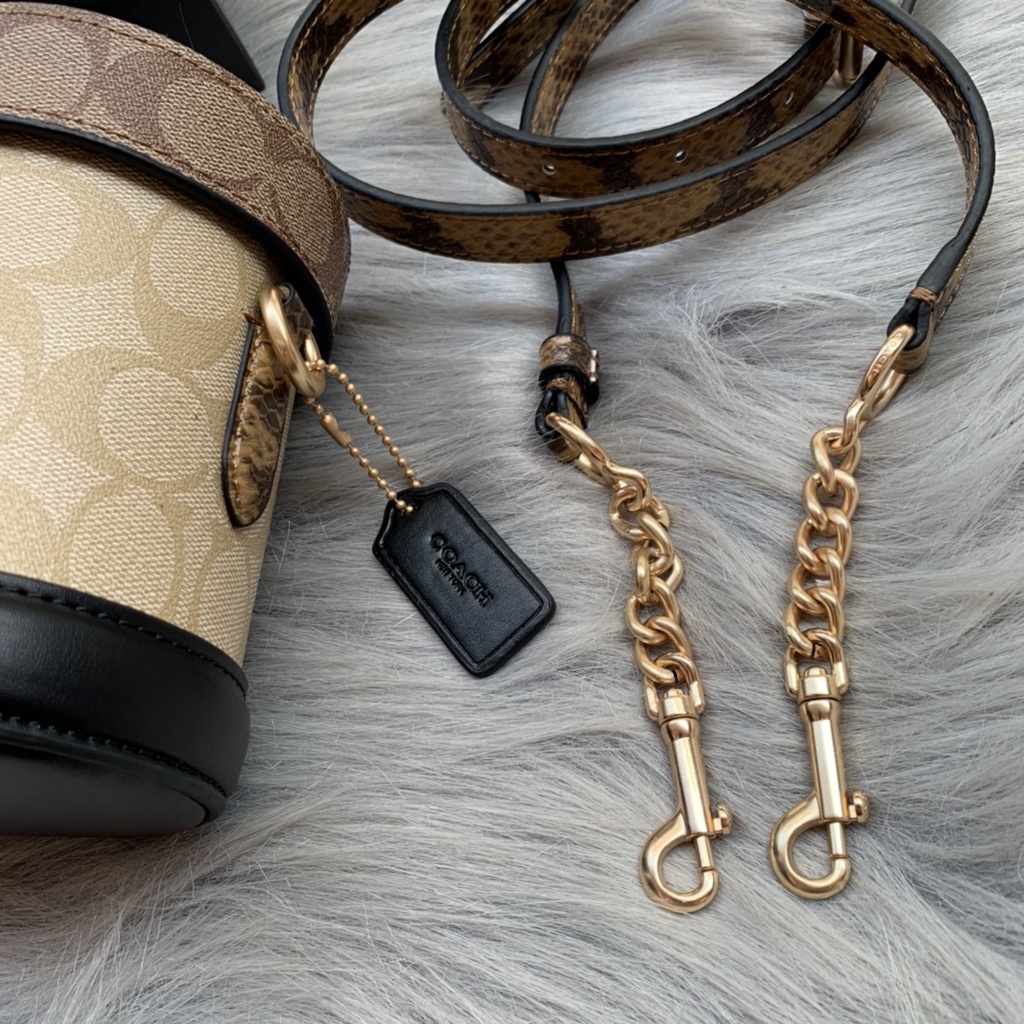 TAS WANITA CROSSBODY GEORGIE GEM CROSSBODY BAG IN BLOCKED SIGNATURE CANVAS 5504