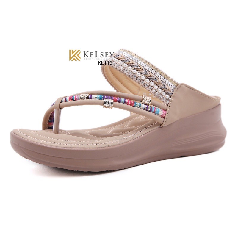 RESTOCK NICOLE SANDAL WEDGES KELSEY  IMPORT #KL112 SANDAL WEDGES WANITA