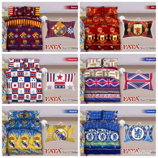Fata bed cover set club bola uk. 180x200/160x200/120x200/100x200