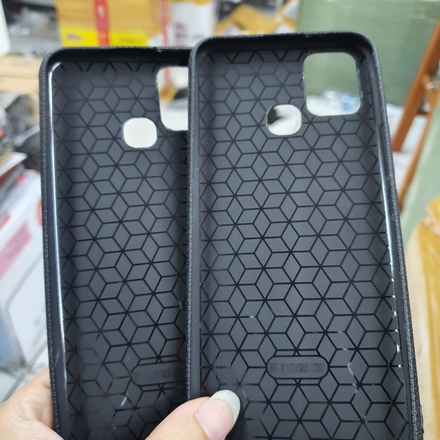 INFINIX HOT 11 PLAY NOTE 8 CASE SOFTCASE FULL PREMIUM LEATHER KULIT JERUK NO LICIN FIBER SILIKON HITAM PREMIUM