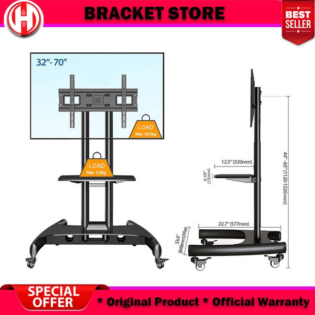 bracket tv/breckettv /breket standing tv 75 70 65 60 55 50 43 32 inch north bayou nb ava1500
