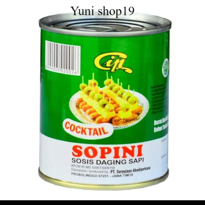 SOSIS kaleng cip sopini