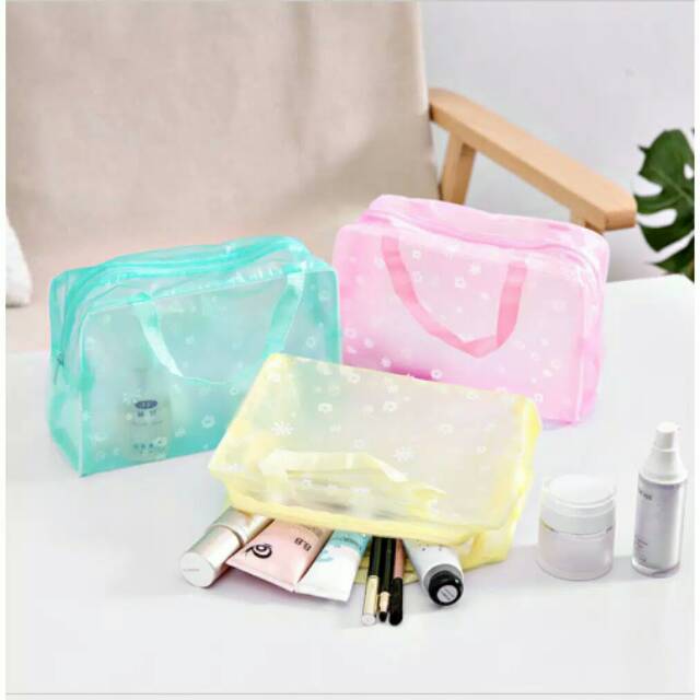 Tas Kosmetik Waterproof Transparan