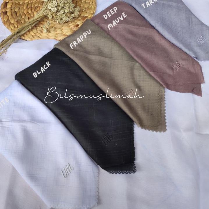 (SALE) HIJAB VOAL WAFFLE LASERCUT UMAMA PART I LOGO METAL