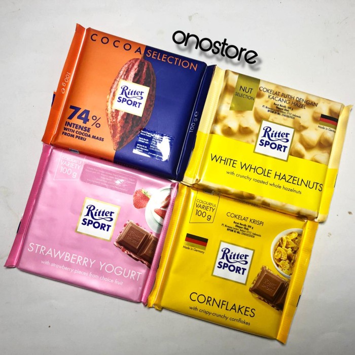 

COKELAT- RITTER SPORT 100GRAM / 100GR / 100 - WHITE HAZELNUT -COKELAT.