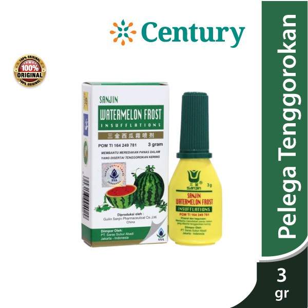 

Sanjin Watermelon Frost Insufflations 3gr / Sariawan / Radang Tenggorokkan / Panas Dalam