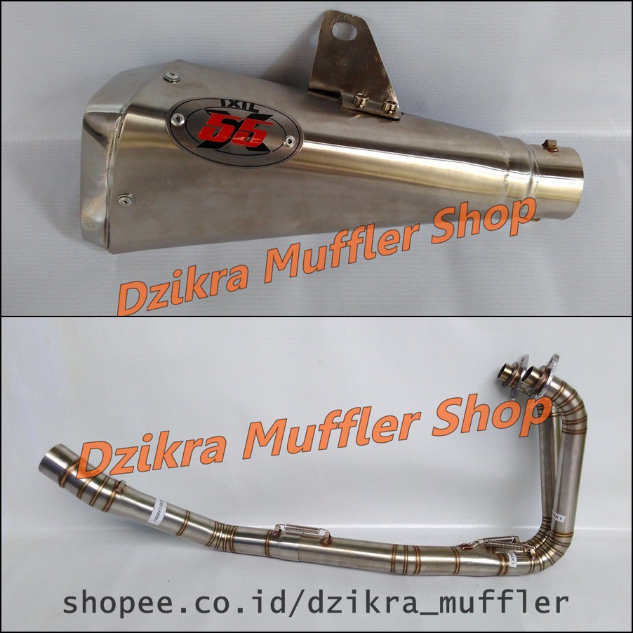 Knalpot racing IXIL X55 titan for Ninja 250 karbu / fi - R25 - MT25 - CBR250RR