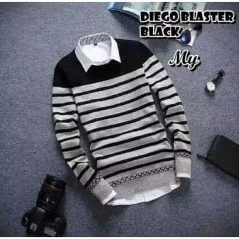 Atasan/Sweater Rajut Pria DIEGO Tribal  top hokkyshop