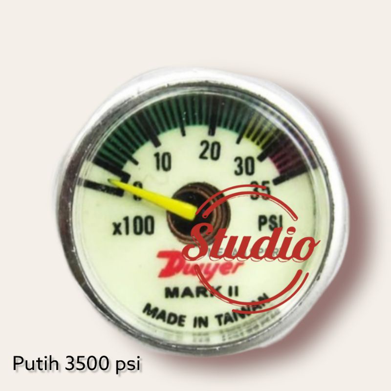 Mano / Manometer 3000 - 3500 psi untuk pcp