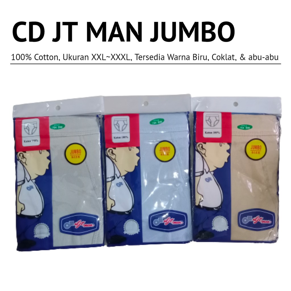 Celana Dalam Pria GT Man Ukuran Jumbo size XXL~XXXL